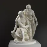 Escultura de Hércules y Omfale en el Museo de Bellas Artes de Bruselas.