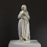Escultura de La Margherita del Goethe en resina con acabado de pátina.