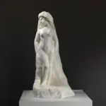 Escultura de Psique-Pomona en resina, pintada a mano.