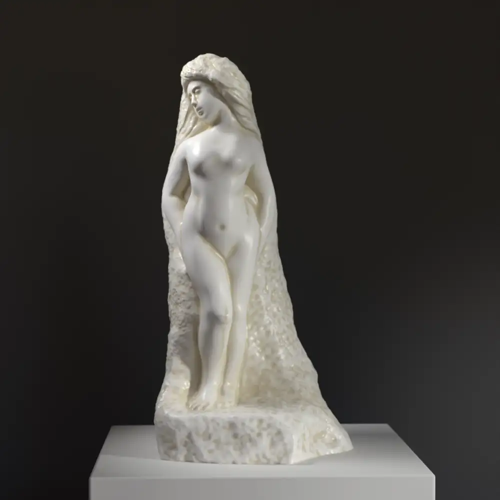 Escultura de Psique-Pomona en resina, pintada a mano.