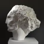 Escultura de Cabeza de Mujer en Cuarcita III de Emily Young.
