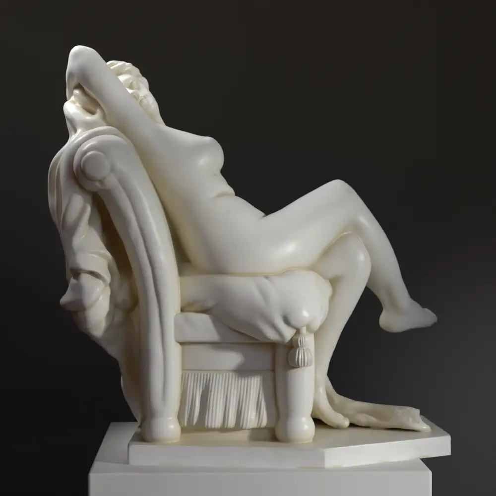Escultura del Desnudo Reclinado, una obra de Félix-Maurice Charpentier.