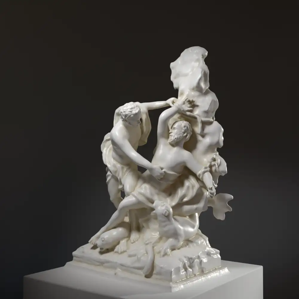 Escultura de Aristeo y Proteo en el Palacio de Versalles, Francia
