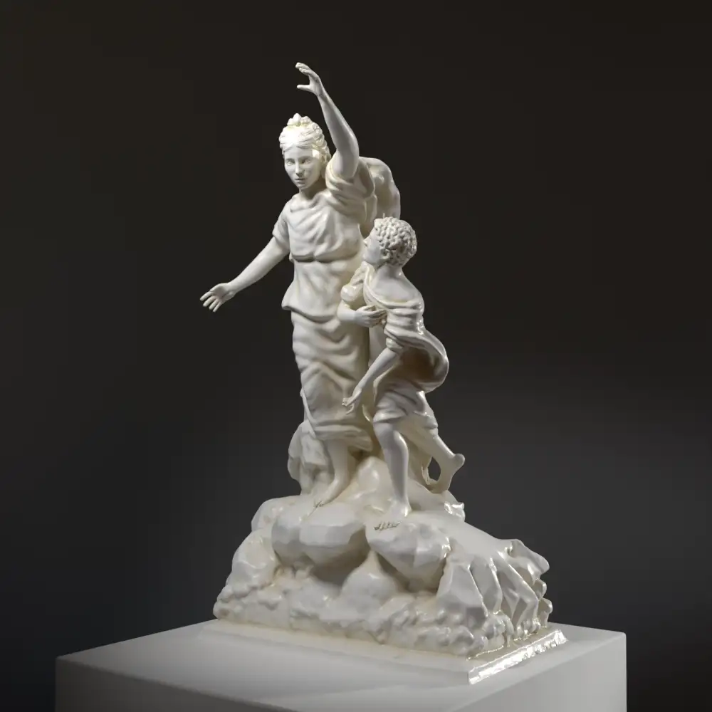 Escultura de Ino y Melicertes en el Palacio de Versalles, Francia