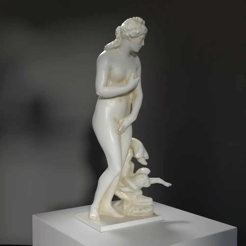 Escultura de Afrodita, réplica de la Venus de Colonna en resina.
