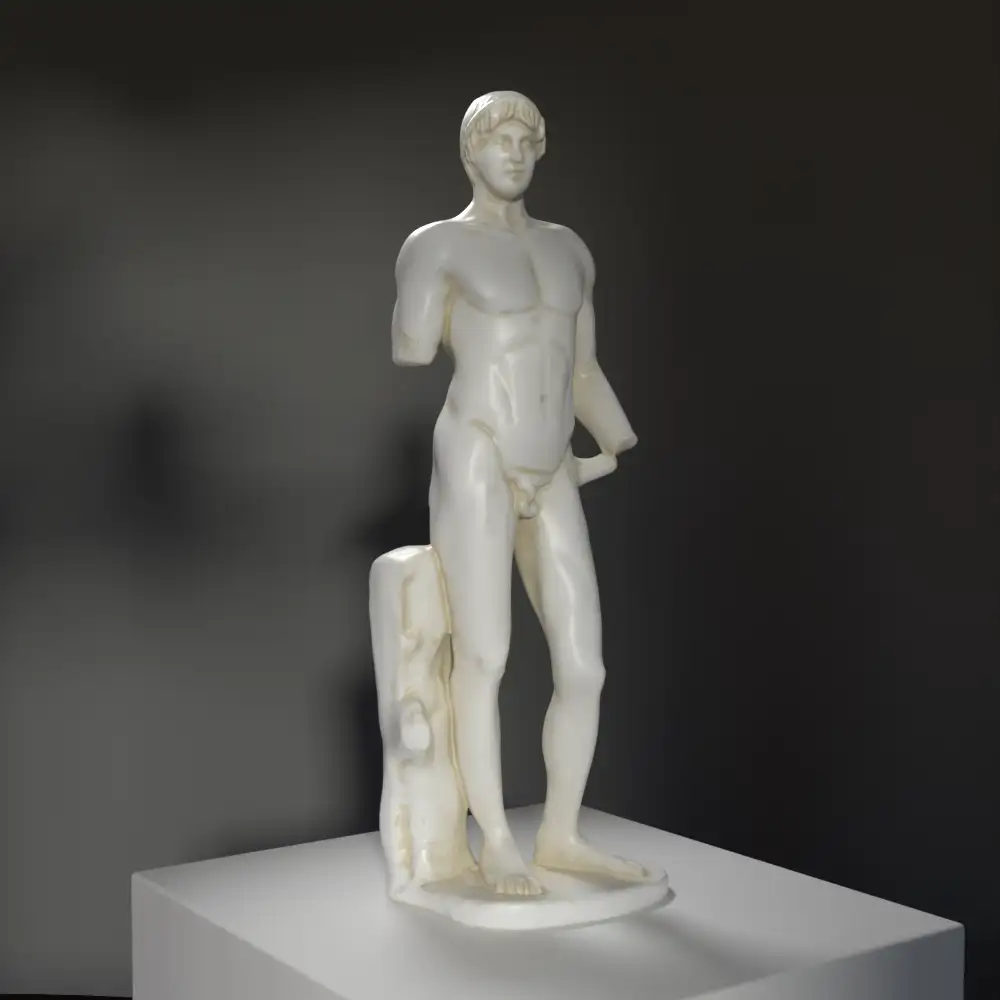 Escultura de Apolo o atleta en el Museo Británico de Londres