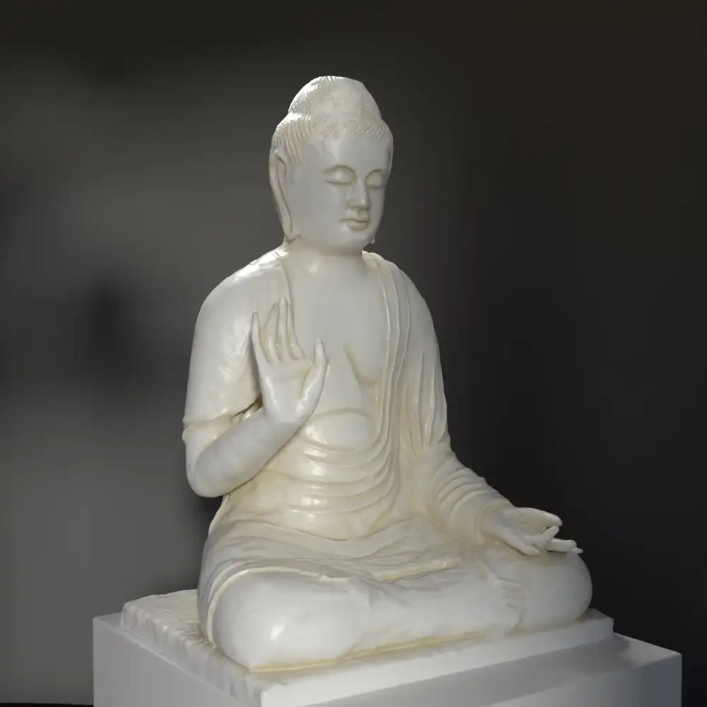 Escultura del Buda Sentado en el Museo Guimet de París