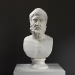 Busto de Metrodorus, escultura que representa al filósofo griego.
