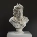 Busto de Pan, escultura que representa al dios griego de la naturaleza.
