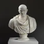 Busto de un Hombre Anciano de la antigua Roma.