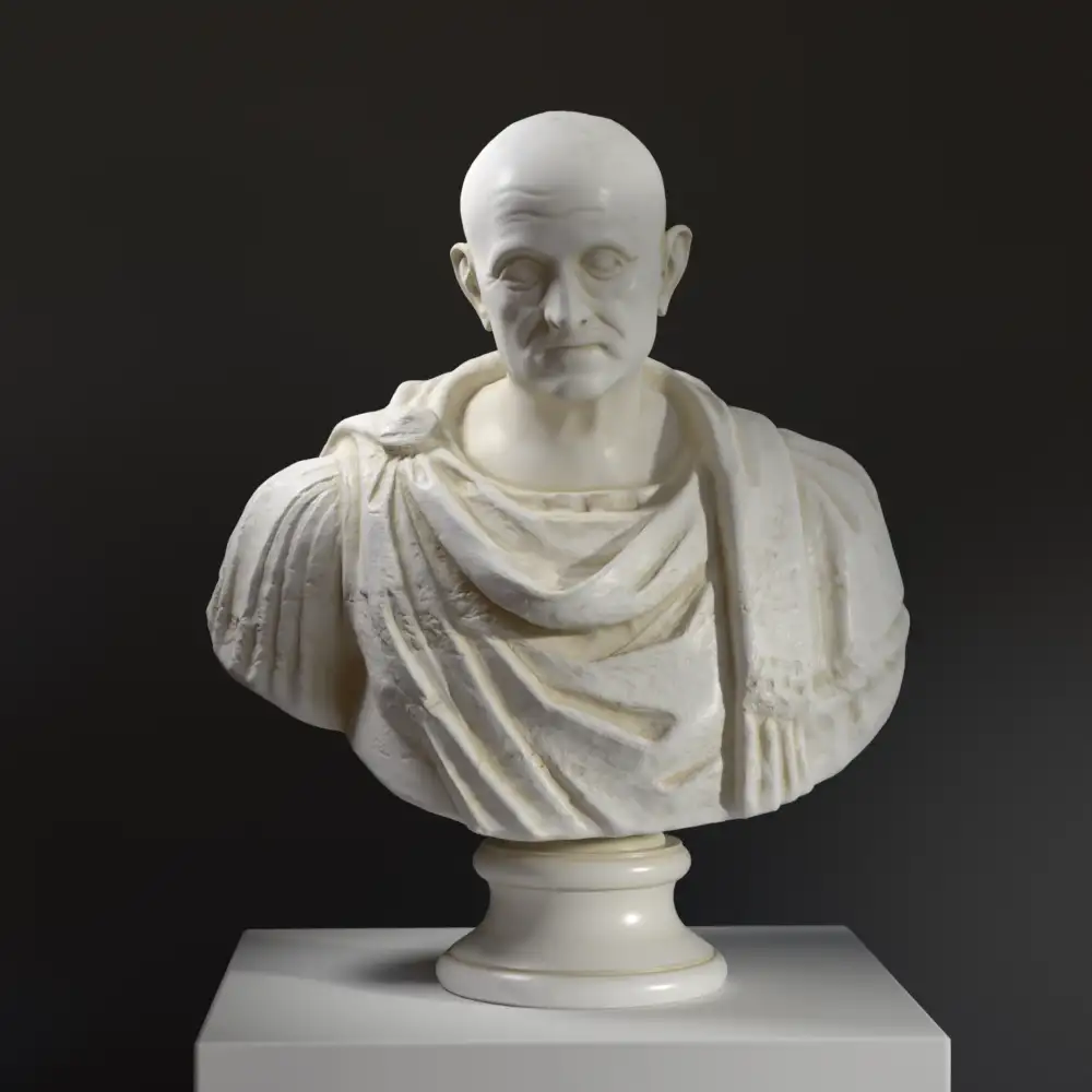 Busto de un Hombre Anciano de la antigua Roma.