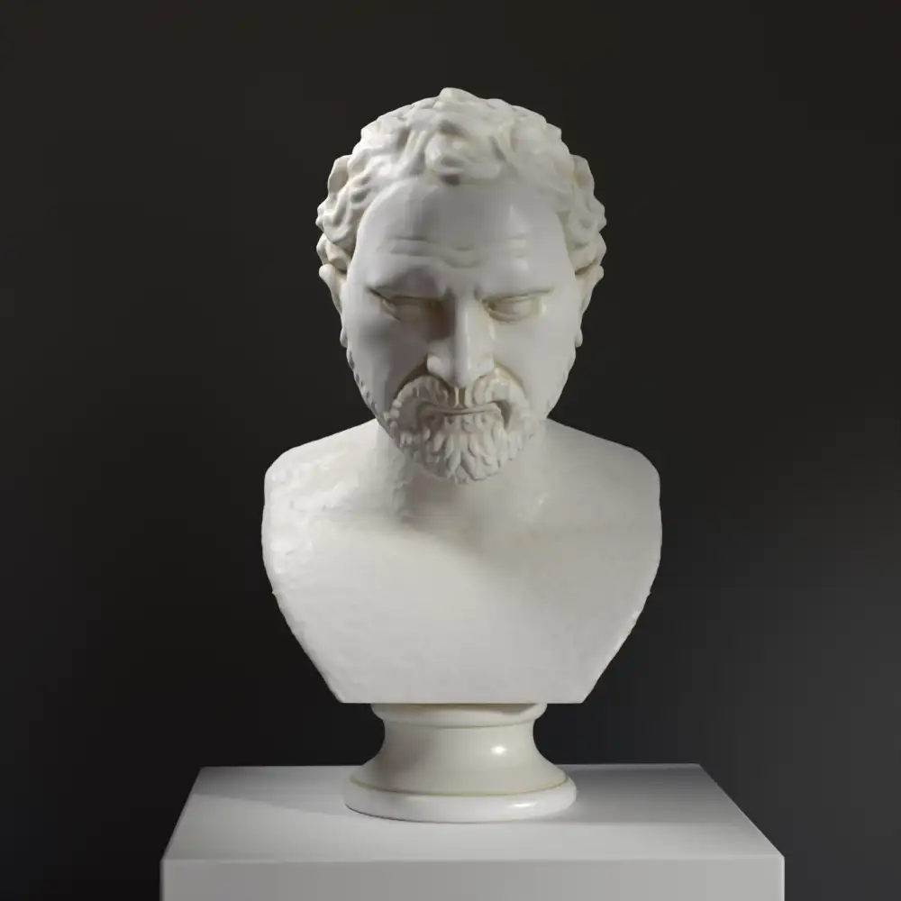 Busto de Demóstenes, escultura que representa al orador ateniense.