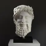 Busto de Cabeza de Caliza Chipriota, réplica de arte aqueménida.