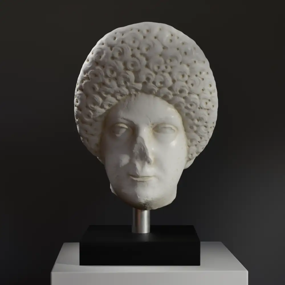 Busto de Domitia, escultura que representa a la emperatriz romana.