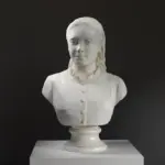 Busto de Anna Haava, escultura que captura la esencia de la poeta estonia.