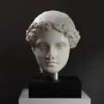 Busto de Hera, escultura clásica en resina.