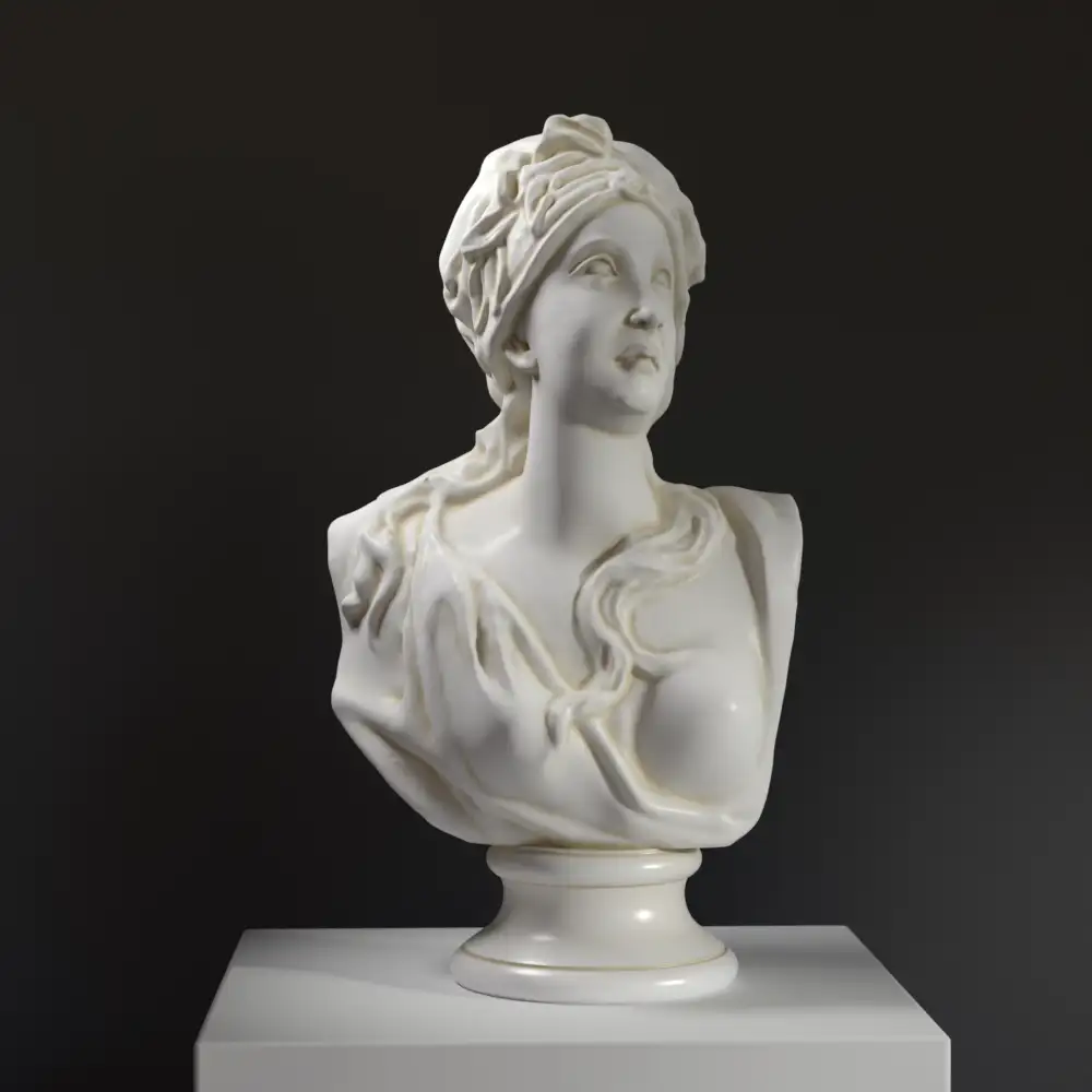 Busto de la Sibila Eritrea, réplica de la Sibila Samia de la antigua Grecia.