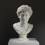 Busto de Marco Aurelio como sucesor al trono, escultura en resina.