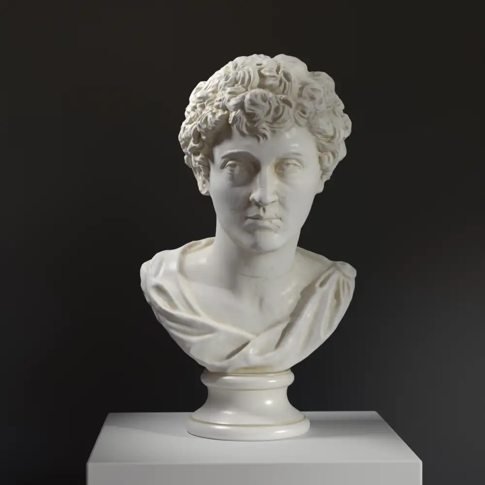 Busto de Marco Aurelio como sucesor al trono, escultura en resina.