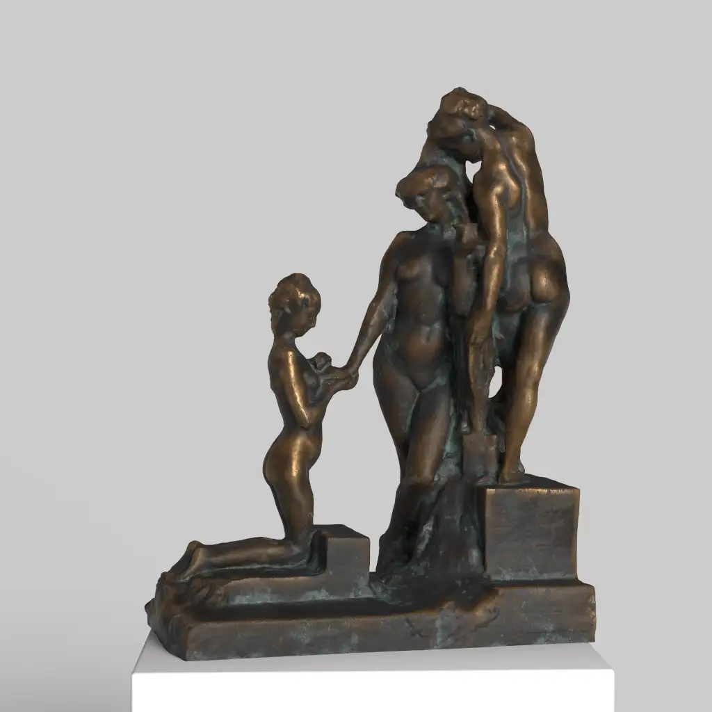 Sculpture de La Toilette, réplique en résine de l'œuvre de Max d'Haveloose.