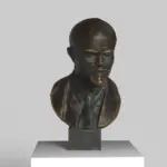 Buste de Lénine au Musée d'Islington à Londres, réplique en résine.