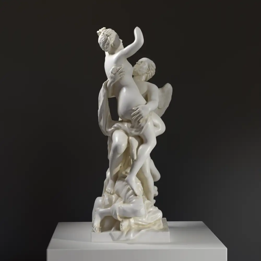 Sculpture de Saturne enlevant Cybèle, réplique au Louvre de Paris.