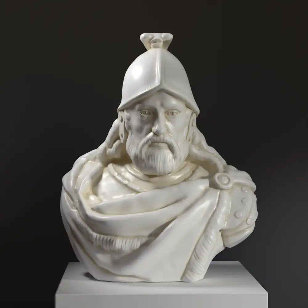 Buste de Sir William Wallace au Musée Kelvingrove de Glasgow, représentant un héros des Guerres d'Indépendance écossaises.