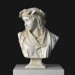 Buste d'Iphigénie au Louvre de Paris, sculpture en résine.