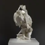 Réplique de la sculpture de Borée enlevant Oreithyia au Louvre.