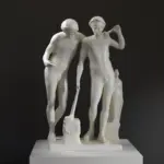 Réplique de la sculpture de Castor et Pollux au Musée de l'Hermitage.