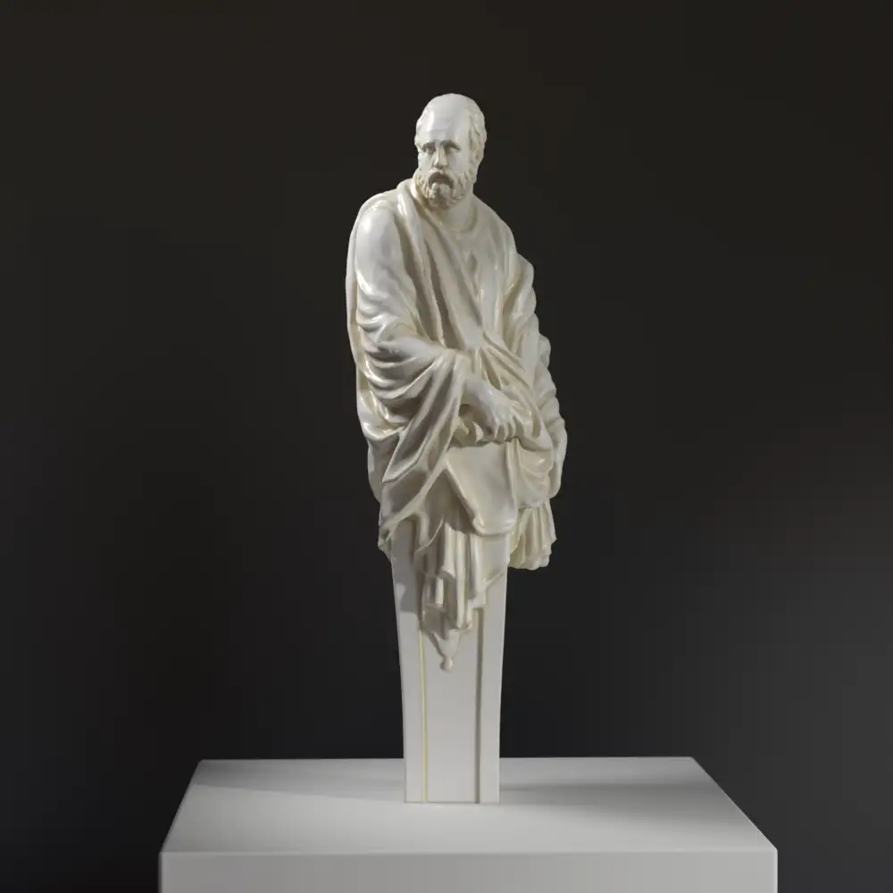 Sculpture de Diogène de Sinope au Palais de Versailles, représentant le philosophe dans un moment de contemplation.