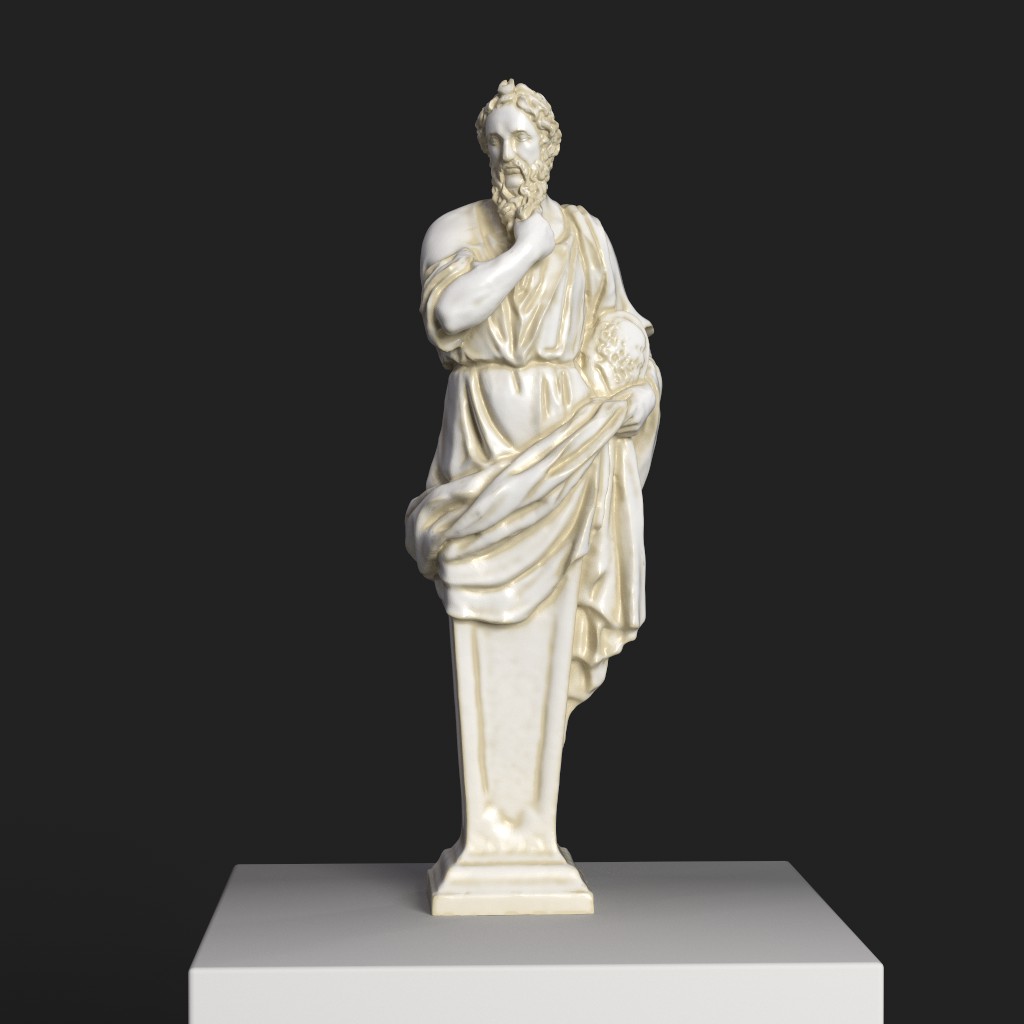 Buste de Platon, sculpture classique au Palais de Versailles.