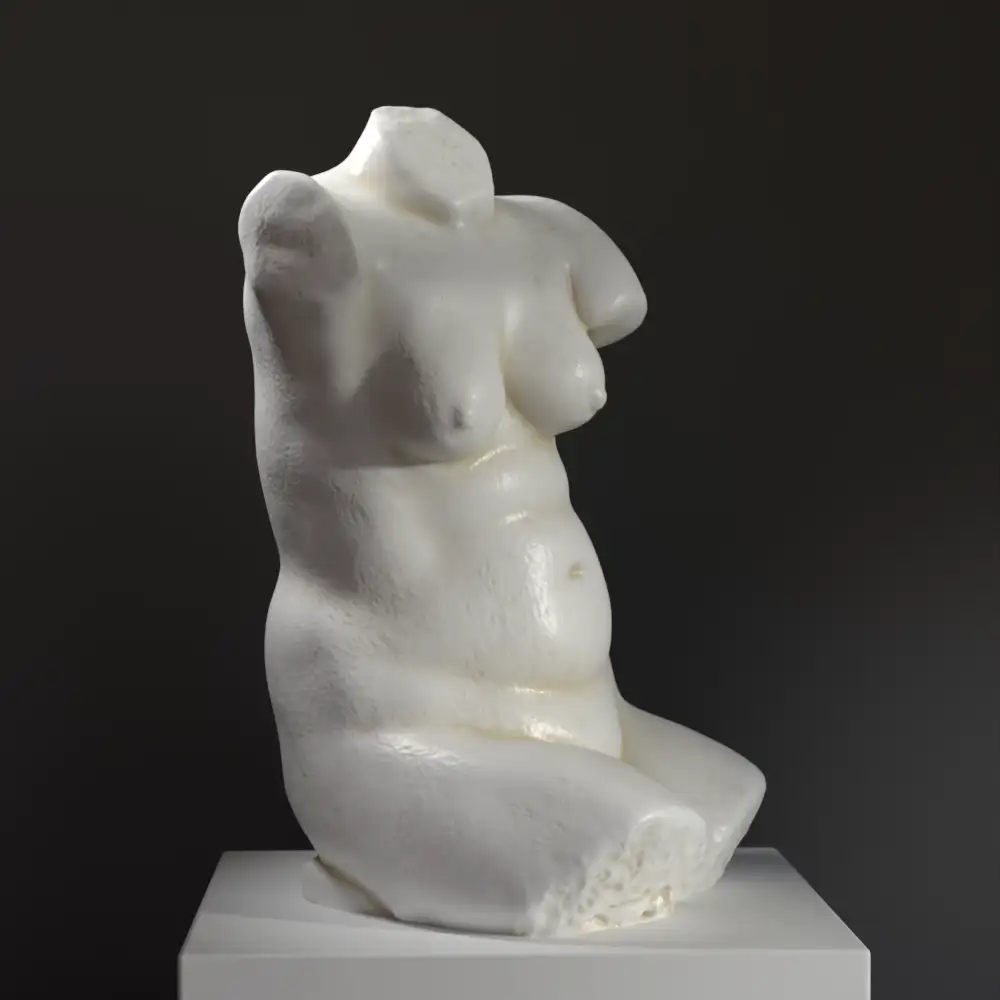 Sculpture du Torse Féminin représentant la grâce de la forme humaine.