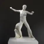 Sculpture du Gladiateur au Palazzi Pitti de Florence, réplique en résine.