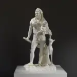 Réplique de la sculpture d'Hercule et Téléphus au Louvre Paris.