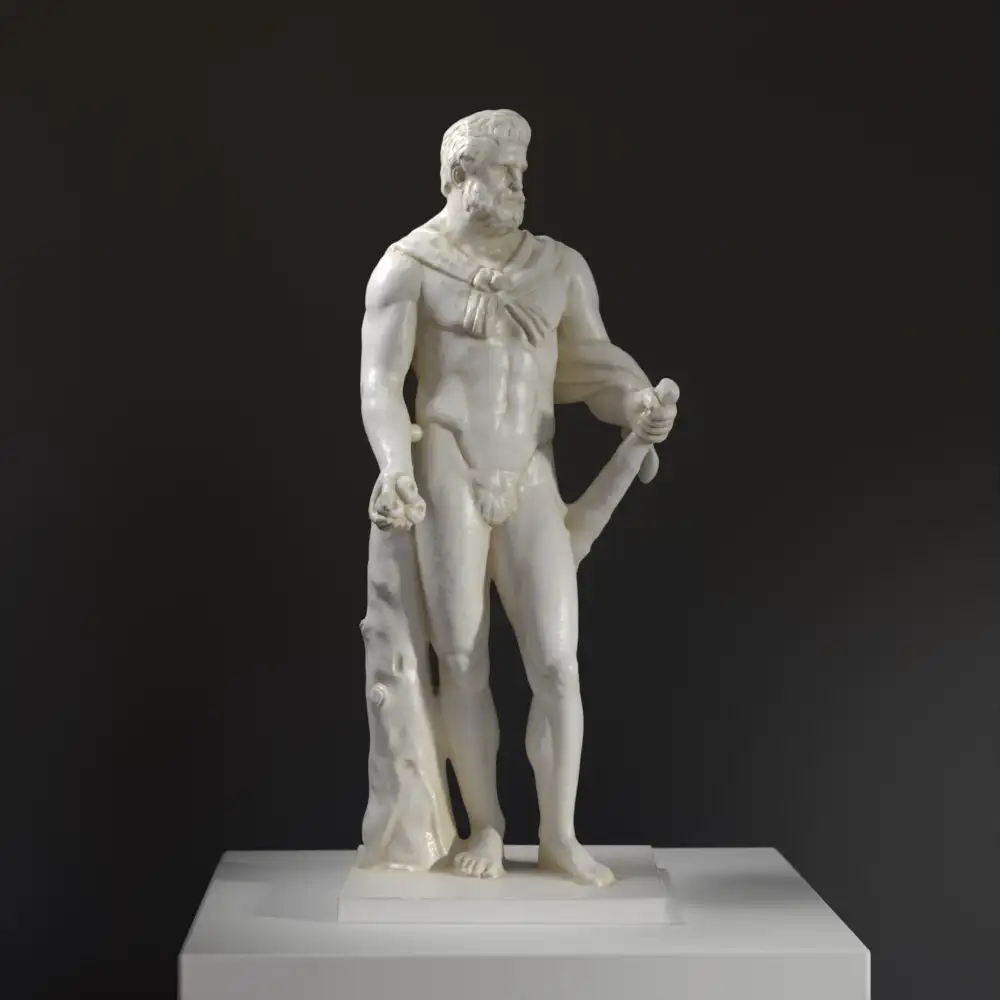 Sculpture d'Hercule au Palais de Versailles, représentant la force et la bravoure.