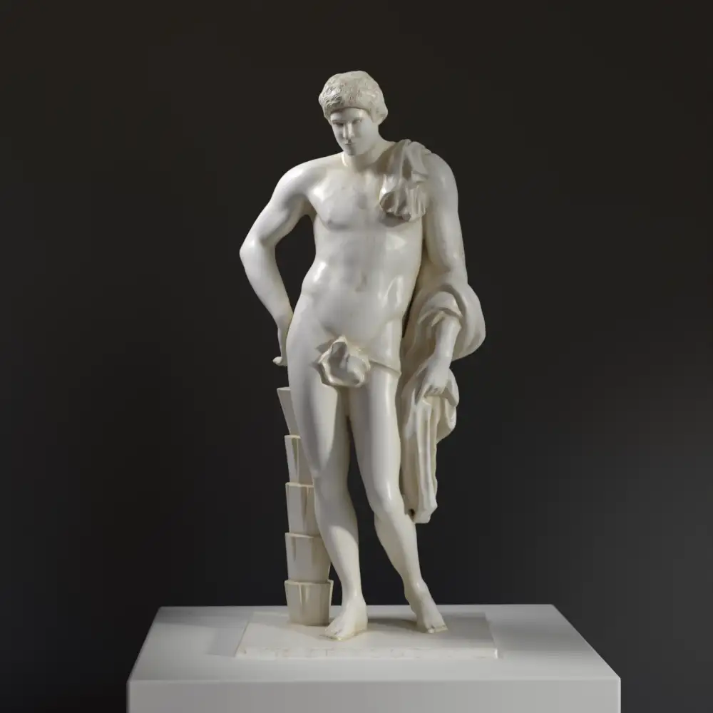 Réplique de la sculpture d'Hermès du Museo Pio-Clementino.