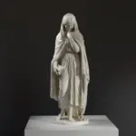 Sculpture de Highland Mary tenant une Bible, inspirée de l'œuvre de Benjamin Spence.