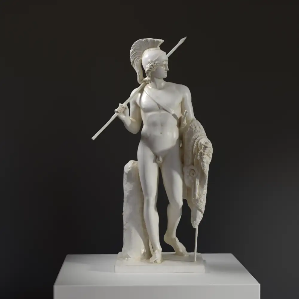 Sculpture de Jason avec la Toison d'Or, représentant le héros mythologique.