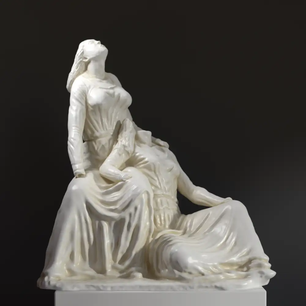 Sculpture de Le Stelle, réplique d'Arturo Martini en résine.