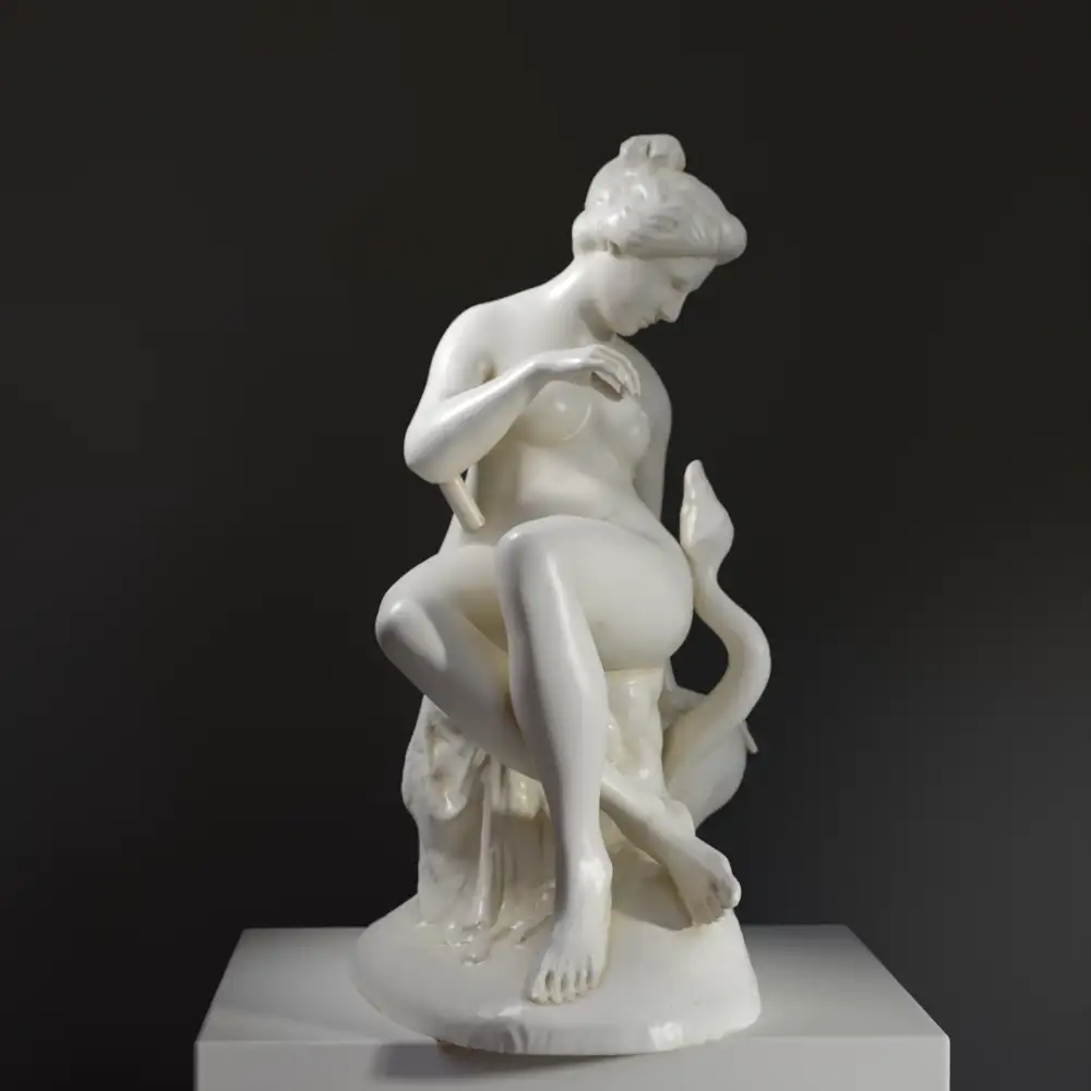 Sculpture de Léda au Musée des Beaux-Arts de Lyon, représentant la mythologie grecque.