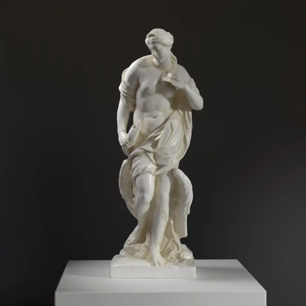 Sculpture de Leda à Bruxelles, représentant la rencontre légendaire entre Leda et Zeus.