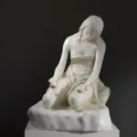 Réplique de la sculpture Maddalena Pénitente en résine.