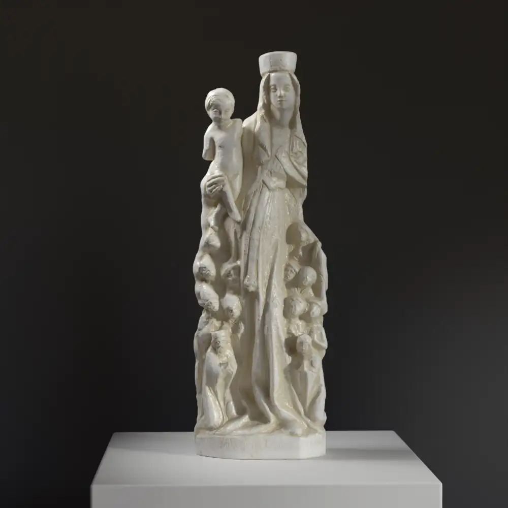 Sculpture de la Madone Protectrice, réplique en résine