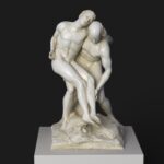 Sculpture du Bon Samaritain au Jardin des Tuileries à Paris, réalisée par Francois-Leon Sicard.