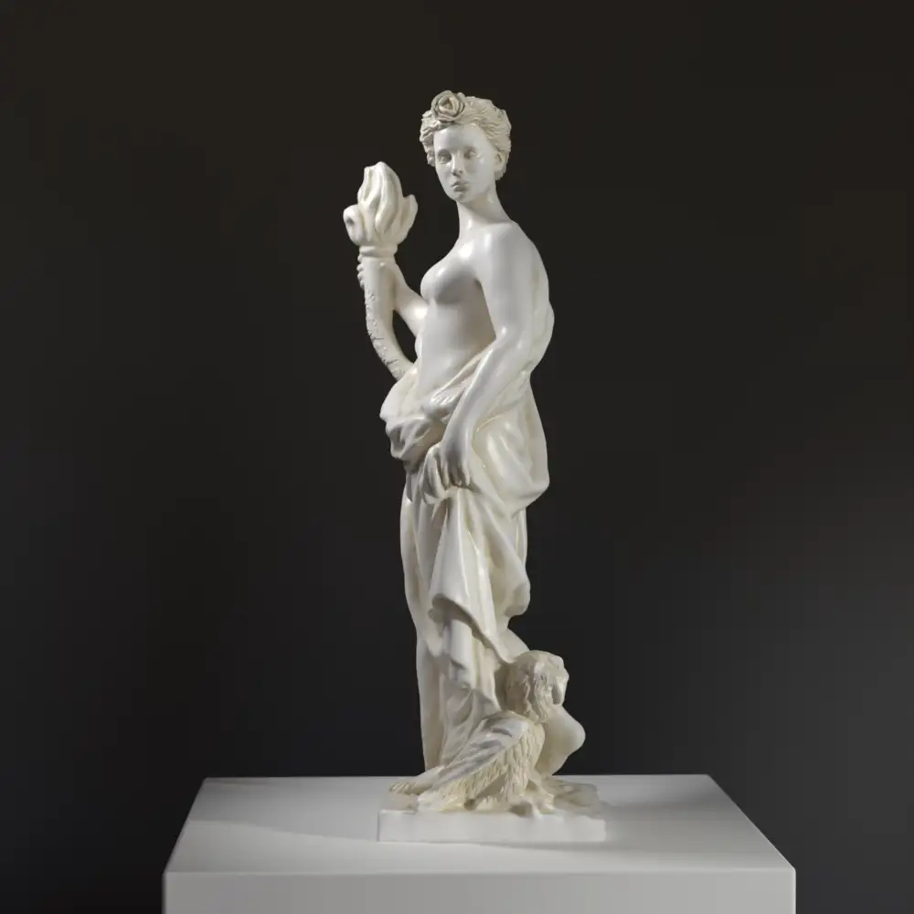 Sculpture représentant La Nuit au Palais de Versailles, personnifiée en Vénus.