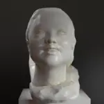 Sculpture de la Victoire en résine avec finition patinée.