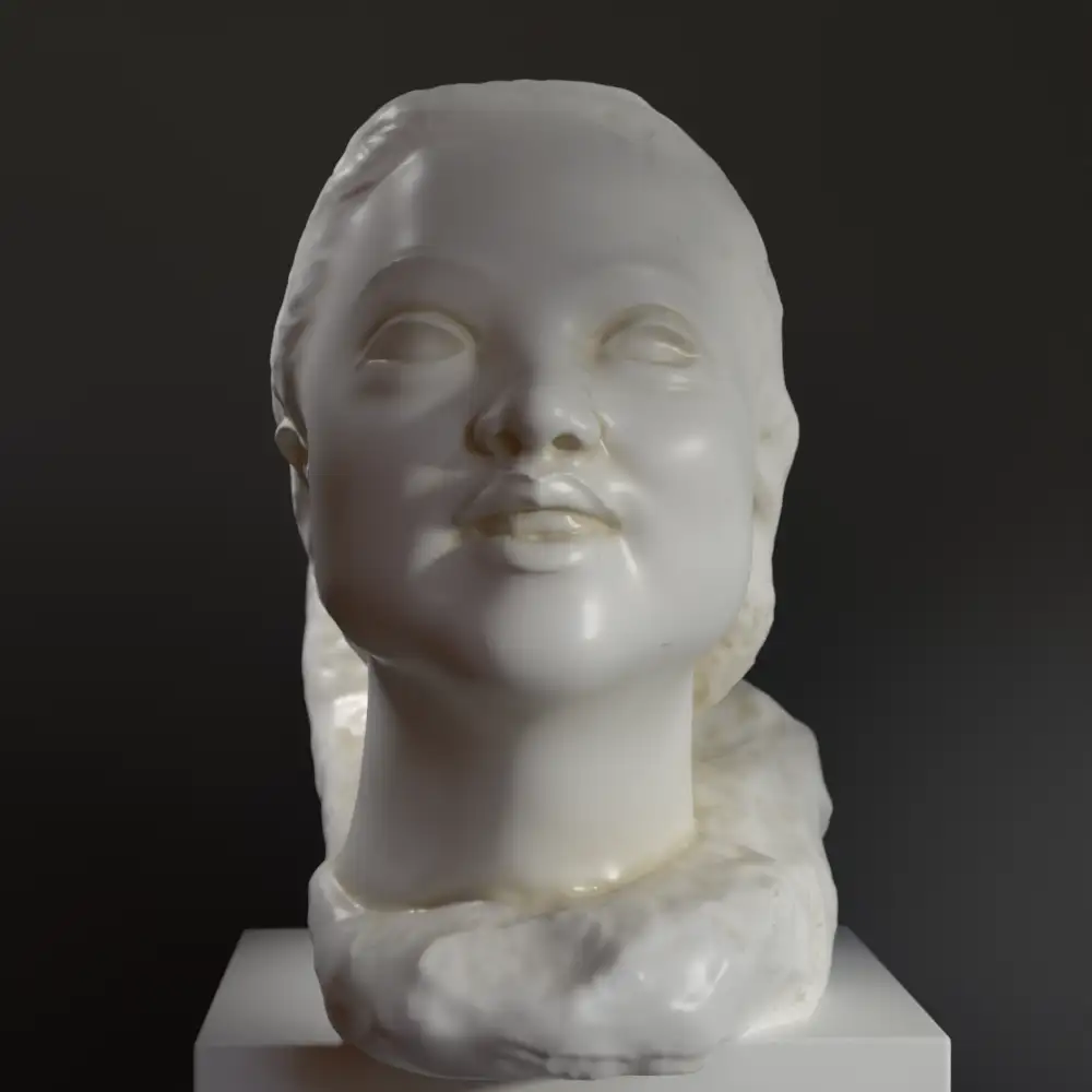 Sculpture de la Victoire en résine avec finition patinée.
