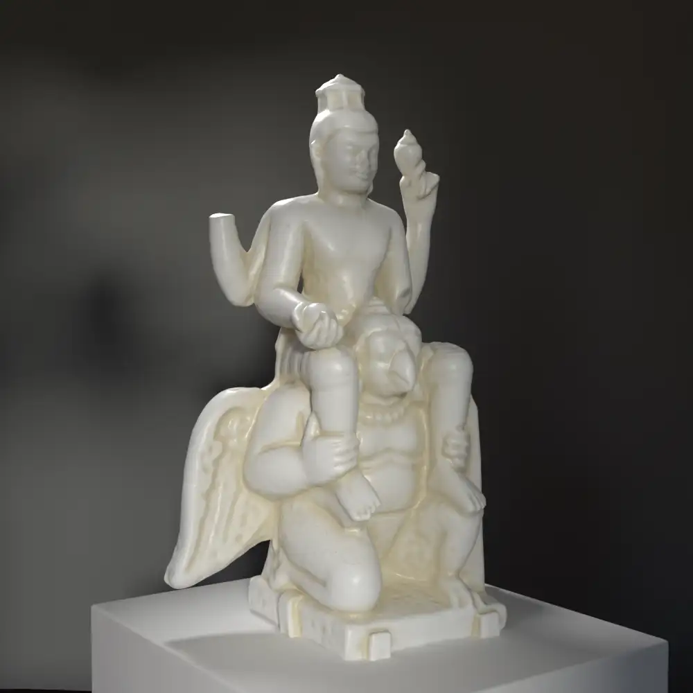 Réplique de la sculpture de Vishnu Garudasana, représentant le dieu hindou sur son mont Garuda.