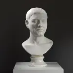 Buste d'un Romain Inconnu en résine, représentant un homme romain du 1er siècle.
